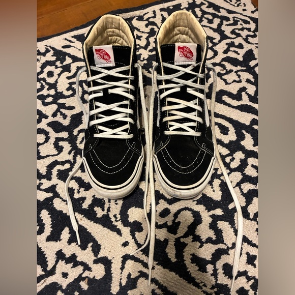 Vans Shoes - Vans Black and White Sk8-Hi Slim Sneakers